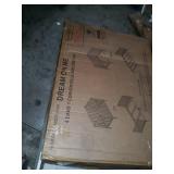 Dream On Me Edgewood 4-in-1 Convertible Mini Crib, Cool Grey