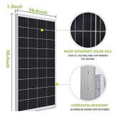 WEIZE 200 Watt 12 Volt Monocrystalline Solar Panel, 2 Pack of 12V 100W High-Efficiency Monocrystalline PV Module for Home, Camping, Boat, Caravan, RV, and Other Off-Grid Applications
