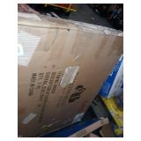 Hamilton Hills Clean Large Modern Black Frame Wall Mirror 30" x 40" Contemporary Premium Silver Backed Floating Glass Panel Vanity, Bedroom, or Bathroom Mirrored Rectangle Hangs Horizontal or Vertical