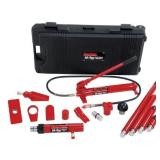 Porto-Power B65115 Black/Red Hydraulic Body Repair 19 Piece Kit - 10 Ton Capacity