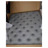 Bella E. Modern Square Cocktail Ottoman Stone X-Large