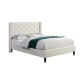 Home Life Premiere Classics Cloth Light Beige Cream Linen 51" Tall Headboard Queen