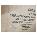 Home Life Premiere Classics Cloth Light Beige Cream Linen 51" Tall Headboard Queen