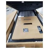 Keter Denali 150 Gallon Resin Large Deck Box-Organization and Storage for Patio Furniture, Outdoor Cushions, Garden Tools and Pool Toys, Grey & Black