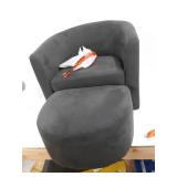chill chair with ottoman color gray