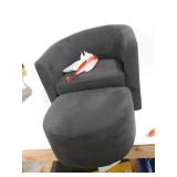 chill chair with ottoman color gray