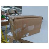 Amazon Basics White, Armless Bistro Dining Chair-Set of 2, Premium Plastic