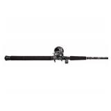 Abu Garcia Catfish Commando Fishing Rod and Reel Combo, 7 Feet, Medium Heavy Power, Black
