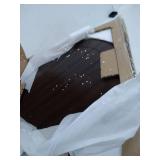 Roundhill Furniture Rene Round Wood Pedestal Side Table, Espresso