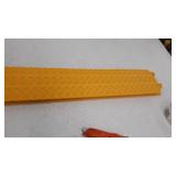 Pyle PCBLCO101X2YL 2-Pc Cable Protector Cover Ramp-One Channel Heavy Duty, Safely Conceals Wire/Hose/Pipe & Driveway Protective Armor w/High Visibility Yellow Color-PCBLCO101X2YL, Multicolored