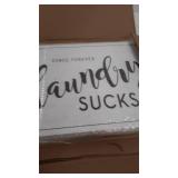 Stupell Industries Sassy Laundry Room Sign Funny Family Humor, Designed by Lettered and Lined Wall Art, 16 x 20, Canvas