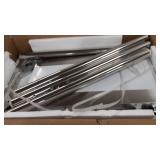 Mophorn 30x18x34 Inch Stainless Steel Work Table 3-Stage Adjustable Shelf with 4 Wheels Heavy Duty Commercial Food Prep Worktable with Brake for Kitchen Prep Work