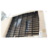 Amazon Basics Foldable Metal Pet Dog Exercise Fence Pen With Door Gate - 60 x 60 x 30 Inches, Black