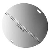 VBENLEM Fire Pit Lid Round 40 Inch Foldable Fire Pit Ring Snuff Cover 430 Stainless Steel Fire Pit Spark Screen Cover 3mm Thickness