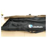 LimoStudio, Max 20 ft Wide Backdrop Support Stand, Adjustable Width Height and Length Photo Background System with Spring Clamp and Carry Bag, AGG2280