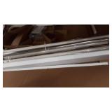 IRIS Clothing Rack, Small Clothes Rack with Wood Shelf, Freestanding Clothing Rack, Easy to Assemble Small Garment Rack, Standing Metal Sturdy Clothing Rack, Small Space Storage Solution, White