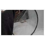 Black Round Wall Mirror - 24 Inch Large Round Mirror, Rustic Accent Mirror For Bathroom, Entry, Dining Room, & Living Room. Metal Black Round Mirror For Wall, Vanity Mirror Large Circle Wall Mirror