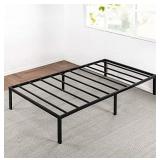 Best Price Mattress 14 Inch Metal Platform Beds w/ Heavy Duty Steel Slat Mattress Foundation (No Box Spring Needed), Black