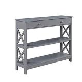 Convenience Concepts Oxford 1 Drawer Console Table, Gray