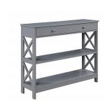 Convenience Concepts Oxford 1 Drawer Console Table, Gray