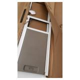 PetSafe 1-Piece Sliding Glass Door for Dogs and Cats - Adjustable 91 7/16 in to 96 in - Large-Tall, White - No Cutting DIY Installation - Patio Pet Door Great for Apartments and Rentals