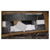 MooreCo Essentials Flipper Training Table 72x24 Teak Top Black Base