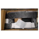 MooreCo Essentials Flipper Training Table 72x24 Teak Top Black Base