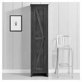 Ameriwood Home Farmington Wide Storage Cabinet, 18", Rustic Gray,7531196COM