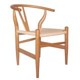 Amazon Brand - Stone & Beam Classic Wishbone Dining Chair, 22.4"W, Natural / Natural