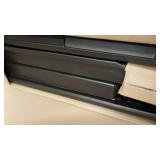 Rubbermaid Decorative Patio Chic Weather Resistant Outdoor Storage Cabinet, Black Oak