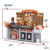 Step2 Pro Play Workshop & Utility Bench | Kids Pretend Play Workbench & Tools Set