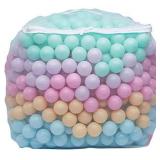 Amazon Basics BPA Free Plastic Ball Pit Balls with Storage Bag, 1,000 ct (2.3â Diameter), Pastels