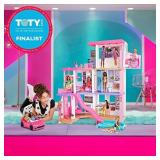 Barbie Dreamhouse (3.75-ft) 3-Story Dollhouse Playset with Pool & Slide, Party Room, Elevator, Puppy Play Area, Customizable Lights & Sounds, 75+ Pieces, Gift for 3 to 7 Year Olds, New for 2021