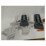 Step2 3-Piece Farmhouse Table & Bench Set | Kids Plastic Play Table | Modern Farmhouse Design, Grey, White