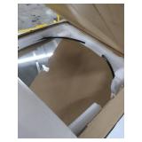 Leafmirror Round Wall Mirror Circle Metal Frame Large Vanity Hanging Decorative Mirrors for Entryway Living Room Bedroom Bathroom Home Modern (Black, 28in)