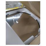 Leafmirror Round Wall Mirror Circle Metal Frame Large Vanity Hanging Decorative Mirrors for Entryway Living Room Bedroom Bathroom Home Modern (Black, 28in)