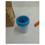 Dexas MudBuster Portable Dog Paw Cleaner, Medium, Blue