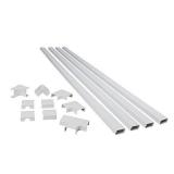 Wiremold Cable Management Kit, CordMate III, Cord Organizer and Hider, Cord Cover, Concealer, and Protector for Wall, High Capacity, C310