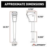 Lippert 285318 3500LB Power Tongue Jack Black