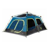 Coleman 2000032730 Camping Tent | 10 Person Dark Room Cabin Tent with Instant Setup, Green/Black/Teal