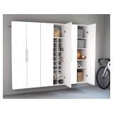 Prepac Shoe HangUps Storage Cabinet, 72 in. H x 30 in. W x 16 in. D, White