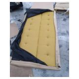 DHP Adley Small Space Modern Convertible, Mustard Yellow Linen Futon