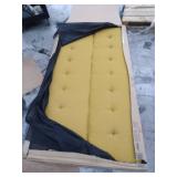 DHP Adley Small Space Modern Convertible, Mustard Yellow Linen Futon