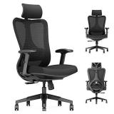 Ergonomic Office Chair Big And Tall High Back - PC Gaming Computer Desk Chair Wheel For Adults Kids Teens - Swivel Adjustable Executive Home Mesh Rolling Comfortable Task Arm Work Chair Lumbar Support