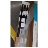 Stander Straight Security Pole, Elderly Tension Mounted Floor to Ceiling Transfer Pole, Bathroom Safety Aid & Standing Support with Padded Handle, Metallic Black