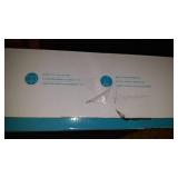 Stander Straight Security Pole, Elderly Tension Mounted Floor to Ceiling Transfer Pole, Bathroom Safety Aid & Standing Support with Padded Handle, Metallic Black