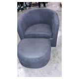 Convenience Concepts Take a Seat Churchill Accent Chair with Ottoman, Multiple Finishes