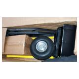 Harper Trucks 700 lb Capacity Glass Filled Nylon Convertible Hand Truck and Dolly with 10" Pneumatic Wheels , Black with yellow handle - PGDYK1635PKD