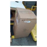 Creative Co-Op Metal Chandelier with Circle Designs & 12 Lights, 23" Round by 38" Height, Gold