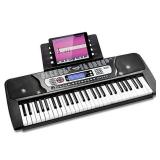 RockJam 54-Key Portable Electronic Keyboard with Interactive LCD Screen & Includes Piano Maestro Teaching App with 30 Songs